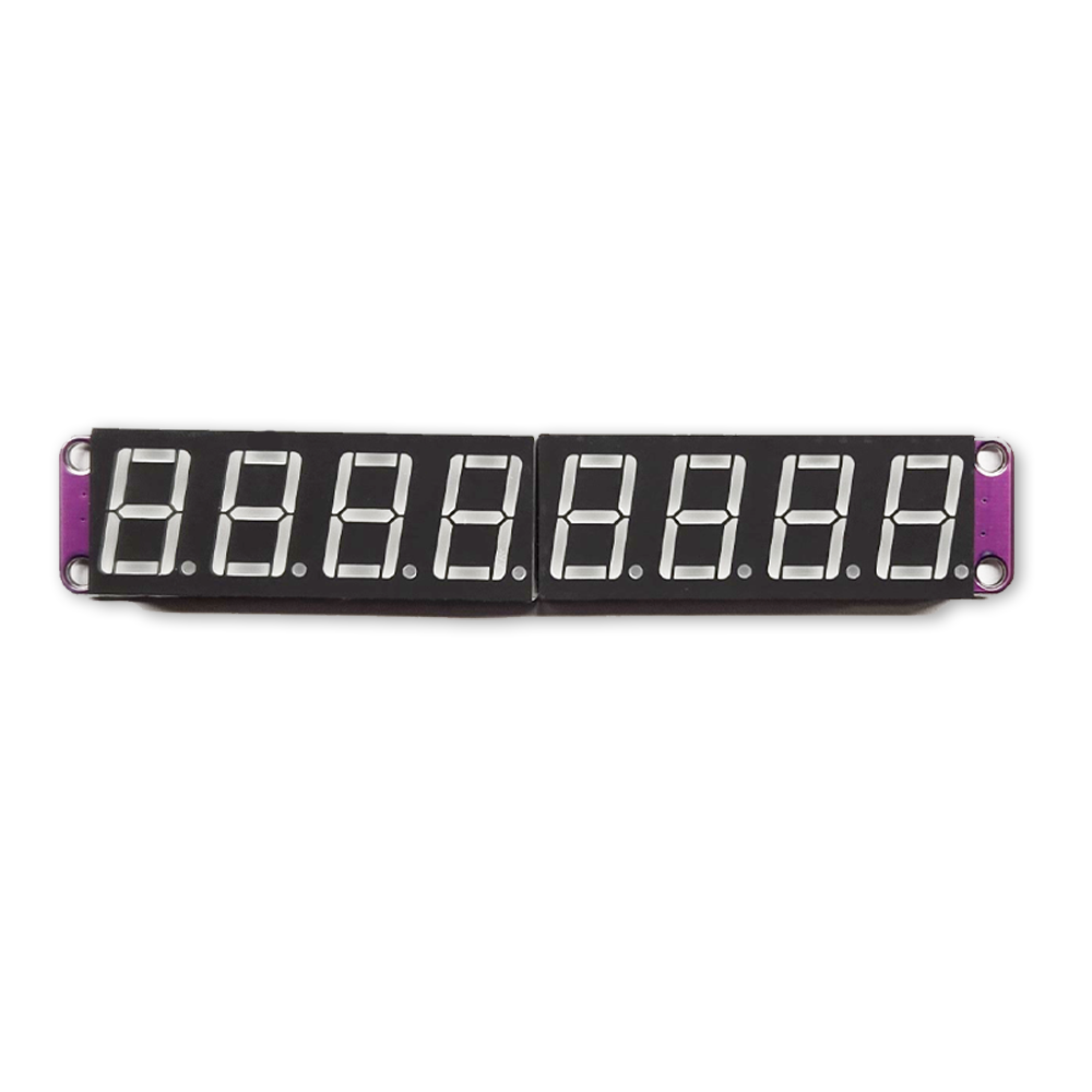 8-bit green 7-segment display