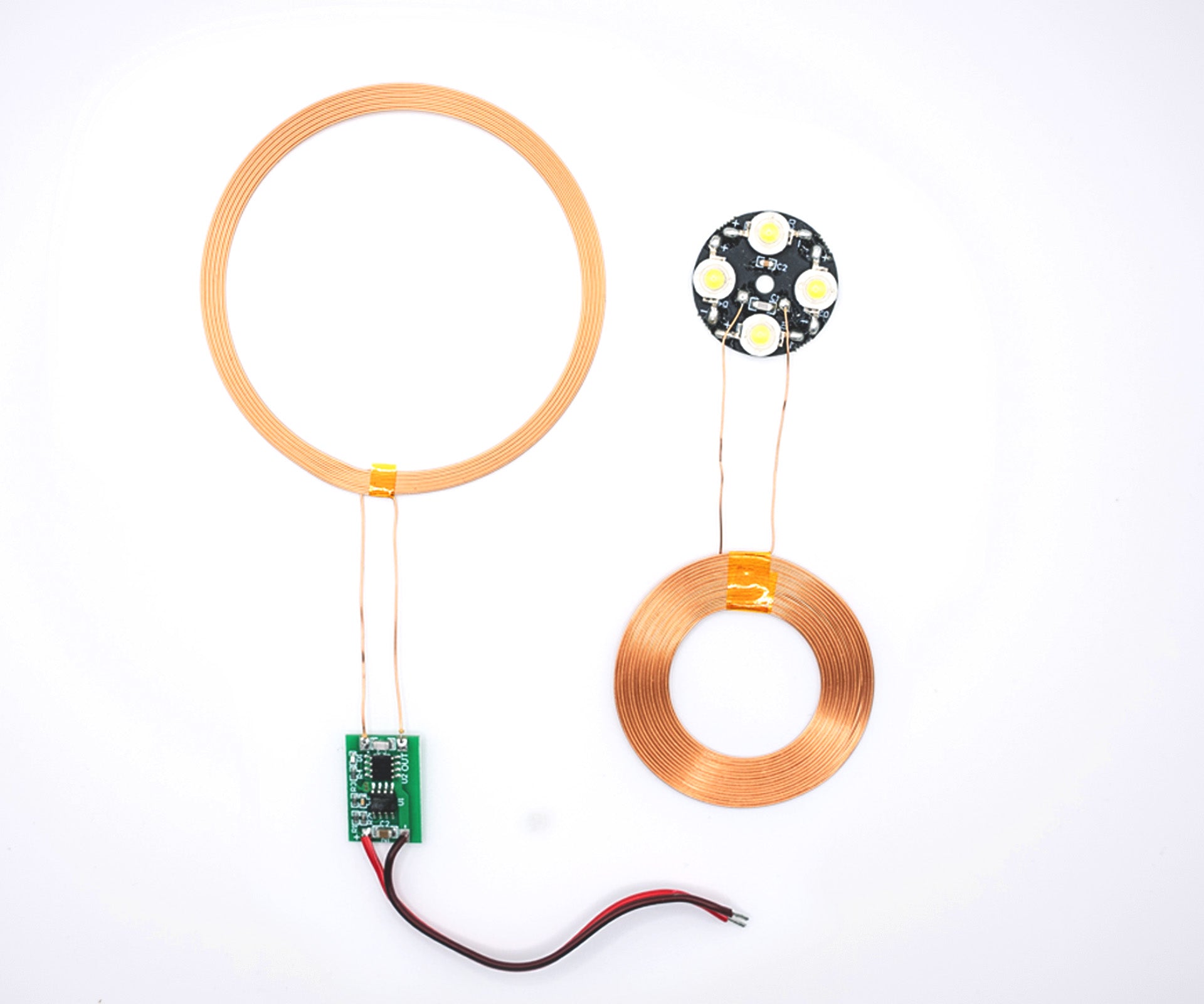 Led induction avec émetteur et recepteur