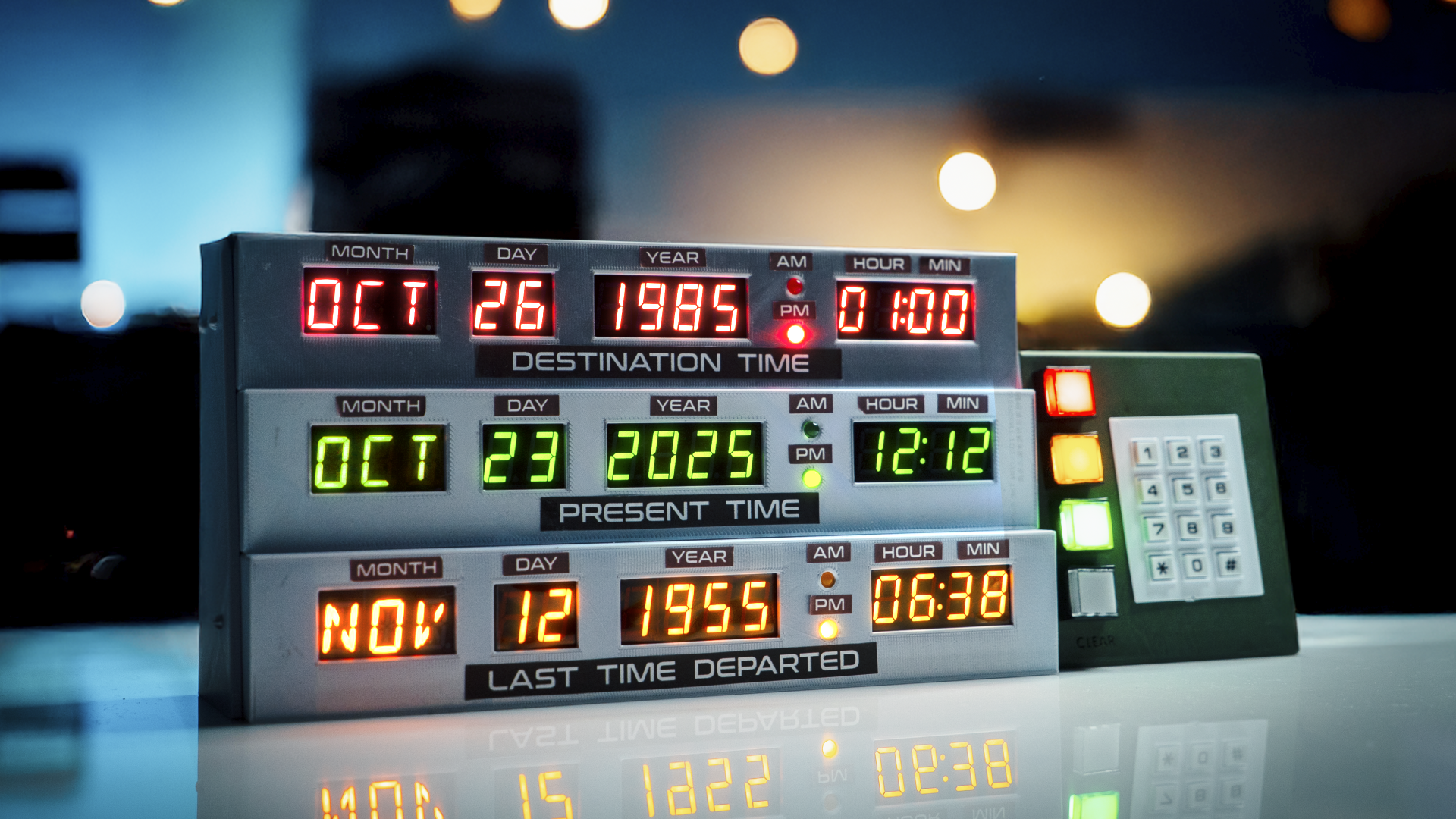 Retour Vers Le Futur - Circuit temporel Réveil