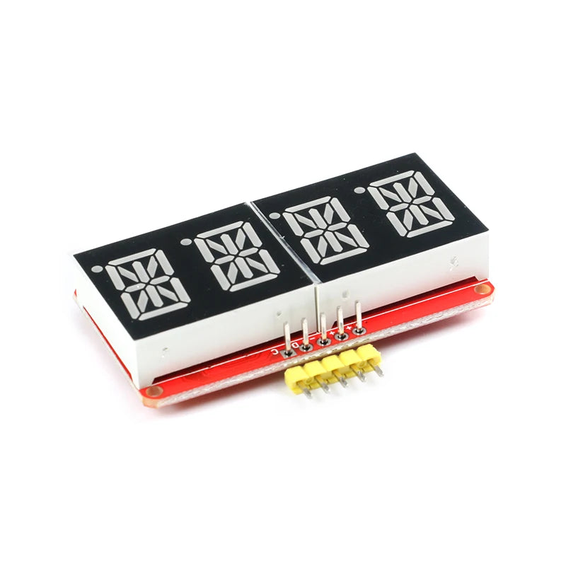 14-segment 4-bit red display