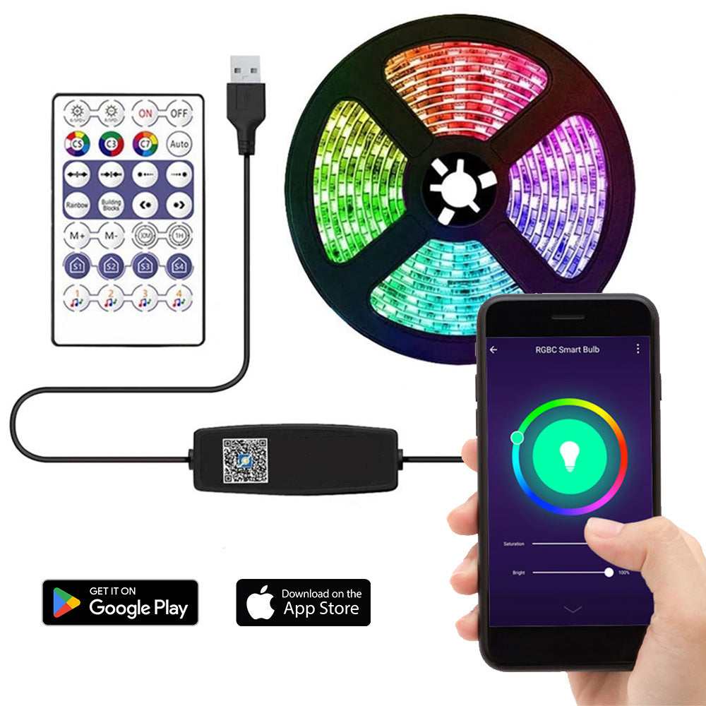 1m RGB 144 Led/m Strip [remote control & app]