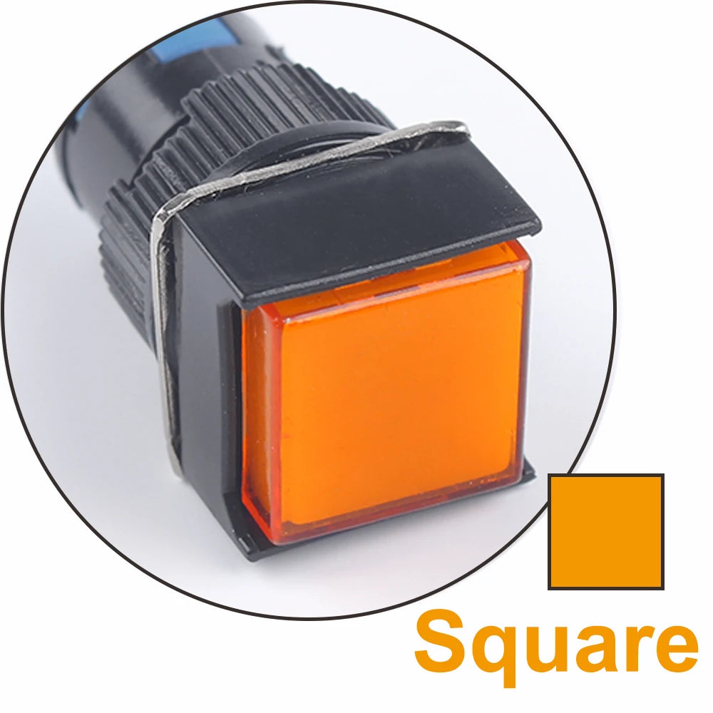 Push button with integrated LED - Green