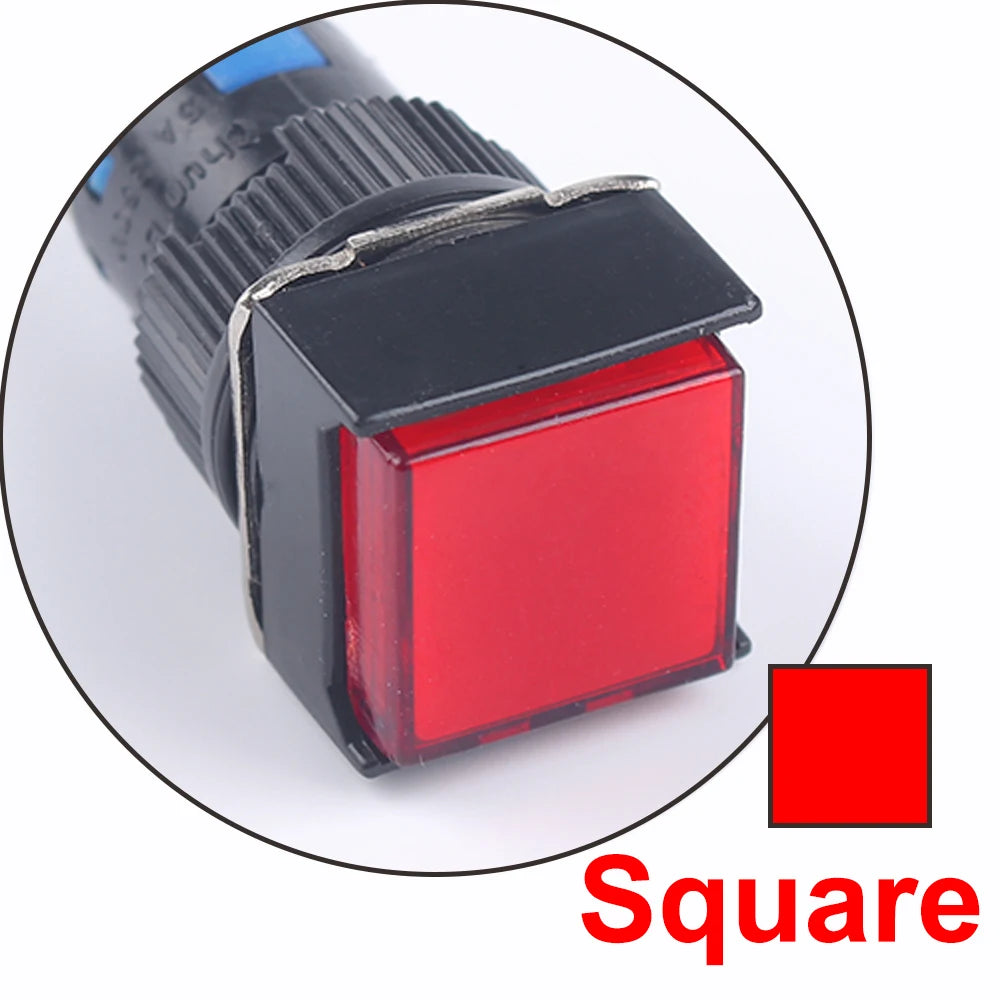 Push button with integrated LED - Red