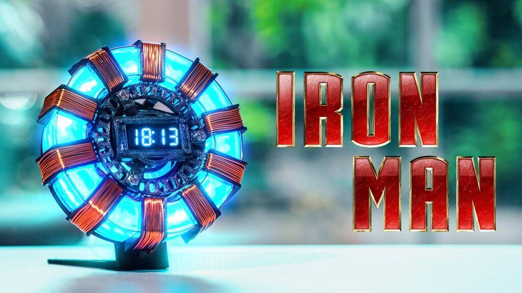 Kit DIY Horloge réacteur à arc - Iron Man - Jéjé l'Ingé