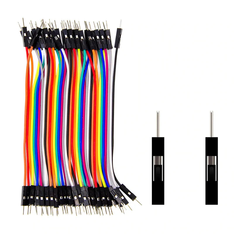 40 male-male wires, 10 cm