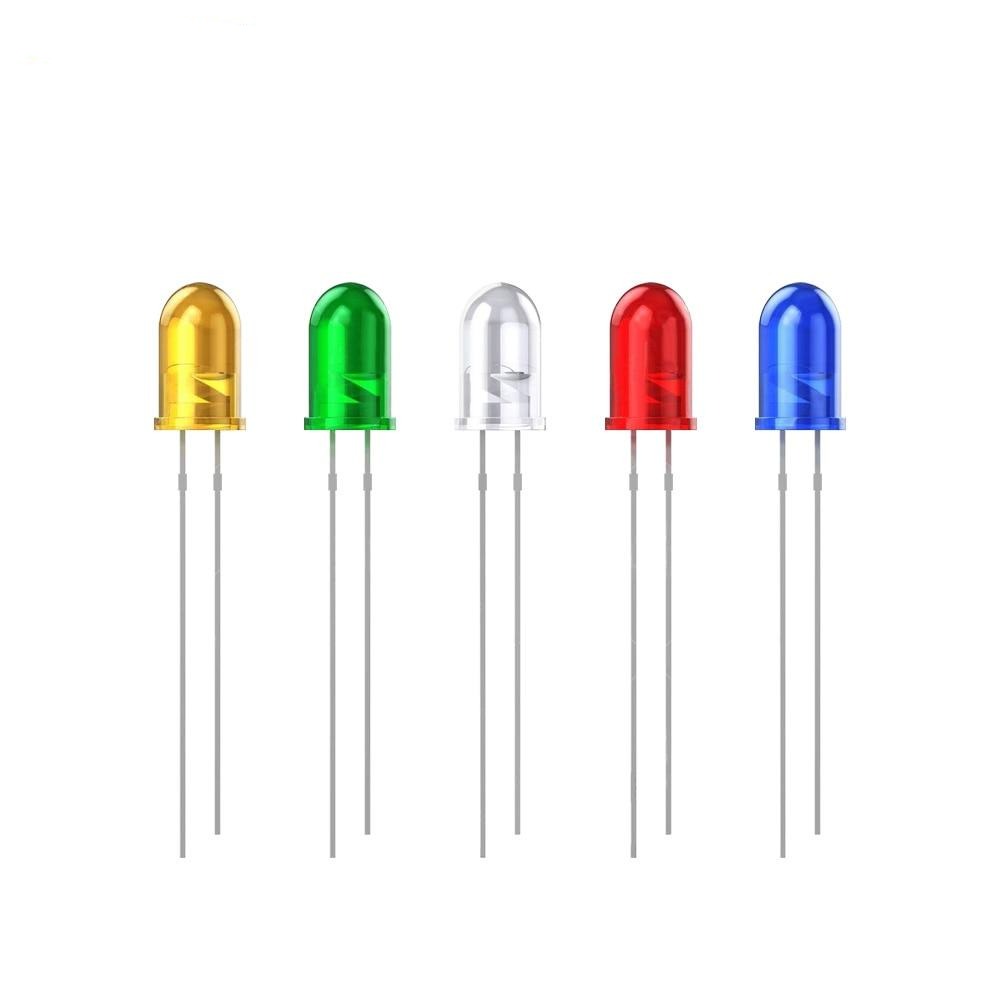 50x-led-3mm-5-colors-red-green-yellow-blue-white-5x10